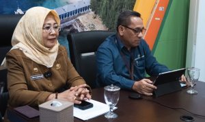 Hatari, menghadiri sekaligus memberikan sambutan pada acara penyampaian Berita Resmi Statistik (BRS) Pertumbuhan Ekonomi Triwulan I, Keadaan Ketenagakerjaan dan Indeks Ketimpangan Gender tahun 2023 provinsi Maluku Utara.(foto:adm)
